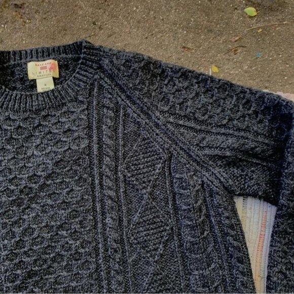 Vintage 100% Wool Limited America Sweater Womens Large Hand Knit Fisherman - Picture 2 of 6